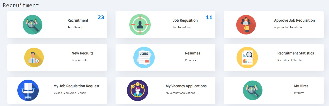 Recruitment module